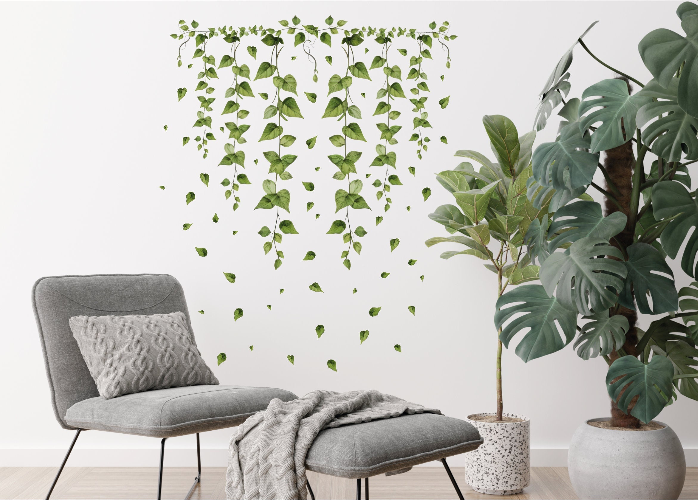 Artificial Ivy Vines Leaves Greenery Garland Boho Chic Décor Fake Faux  Plant 