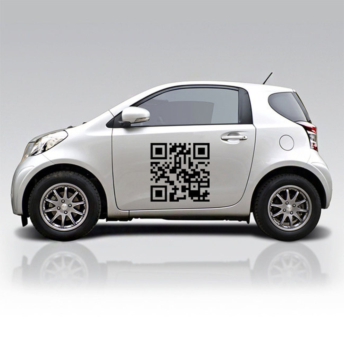 Custom Qr Code Sticker - Personalized Design Scan Wall Business Vinyl ...