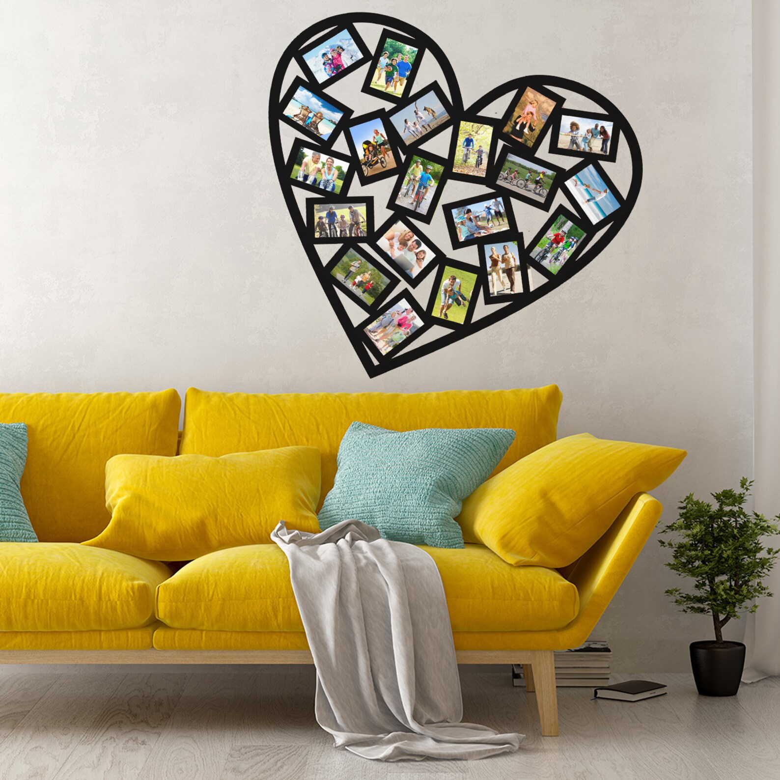 Picture Frame Sticker Picture Frame Wall Sticker - Photo Frames Vinyl Decal - Polaroid Family ...