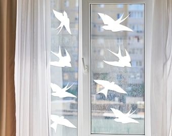 24x Anti-Collision Window Bird Stickers Decals - Protect Birds from Window Collisions - Window Stickers Against Bird Strikes *
