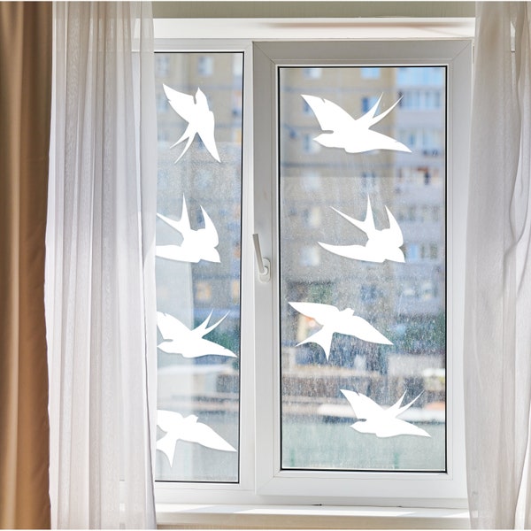 24x Anti-Collision Window Bird Stickers Decals - Protect Birds from Window Collisions - Window Stickers Against Bird Strikes *