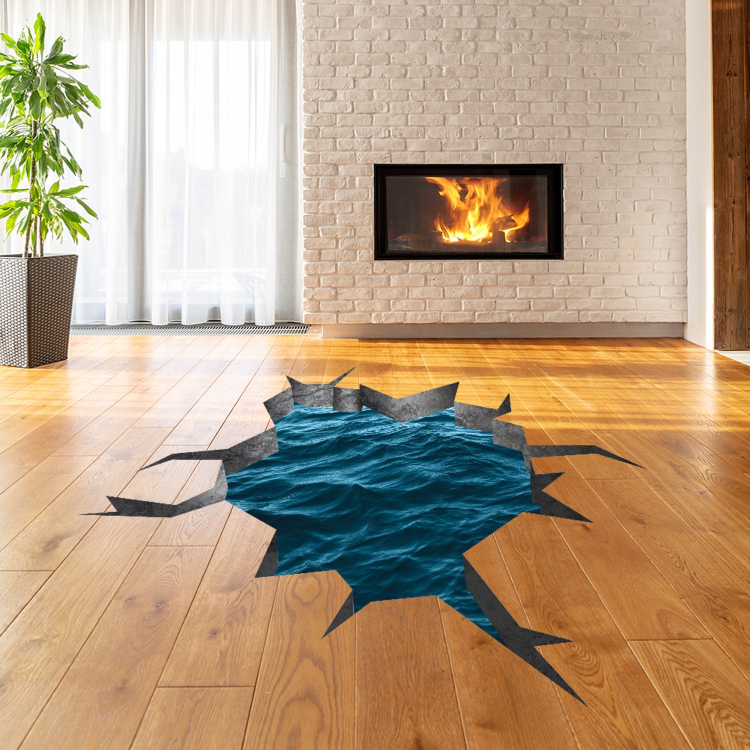 Beach floor Photo wallpaper mural floor 3D wallpaper floor for living room  Water plant 3D floor tiles Home Decorat  Custom photo wallpaper Mural  wallpaper Mural