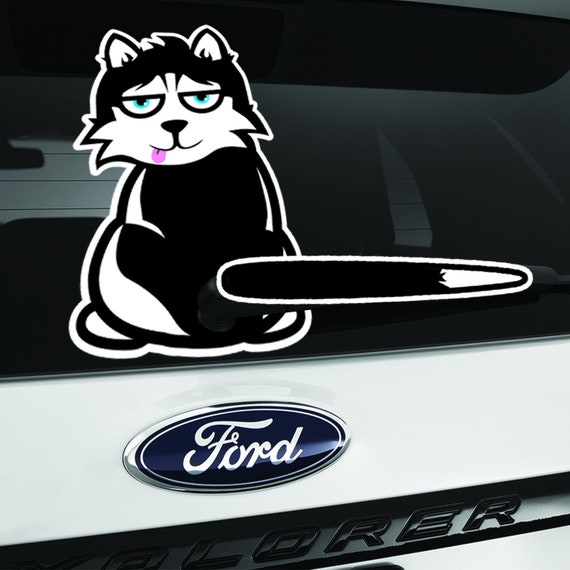 Cute Cat Adhesive Vinyl Decal Sticker Funny Pet Car Truck Window