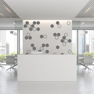 50x Honeycomb Wall Decals Decor - Geometric Hexagon Sticker for Bedroom ...
