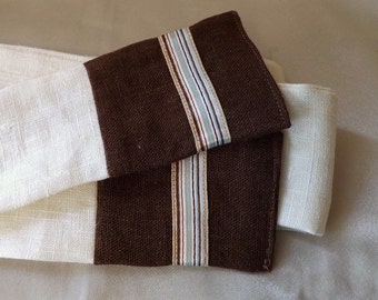 100% Linen Belt Two Tone or Solid