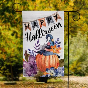 Halloween Garden Flag, Pumpkin Garden Flag, Happy Halloween Flag, Halloween Garden Flag, Garden Flags, Garden Flag, Fall Yard Flags, Flags