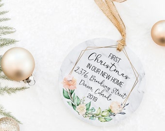 First Christmas In Our New Home Ornament, First Christmas Ornament, New Home Ornament, Personalized Christmas Ornament, Housewarming Gift