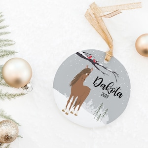 Horse Ornament, Personalized Horse Ornament, Horse Christmas Ornament, Horse Ornament, Gift for Horse Lover, Horse Memorial, Horse Gift