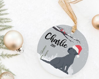 Labrador Ornament, Personalized Dog Ornament, Dog Christmas Ornament, Dog Ornament, Gift for Dog Lover, Dog Mom, Dog Dad, Pet Memorial Gift