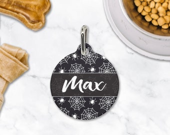 Halloween Pet ID Tag, Personalized Pet Tag, Pet ID Tag, Custom Pet ID Tag, Custom Dog Tag, Dog Name Tag, Cat Name Tag, Lost Pet Tag, Pet Tag