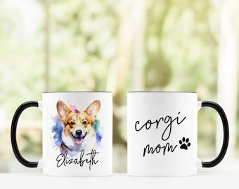Corgi Mug, Corgi Momma Mug, Corgi Coffee Mug, Corgi Mom, Dog Mom, Corgi Mommy, Corgi Lover, Gift for Dog lover, Dog Mug, Corgi Gift