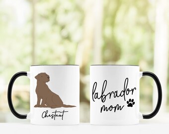 Labrador Mom Mug, Labrador Mom, Labrador Mug, Chocolate Lab Mom, Lab Mug, Dog Mom, Dog Lover, Dog Mom Gift, Pet Mom, Pet Lover, Dog Mug