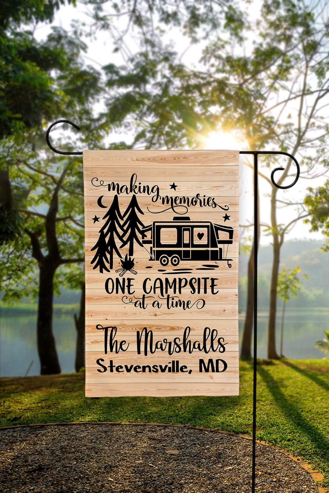 Personalized Camping Flag - Best Gift For Camping Lovers - Welcome To The Smiths main image 0