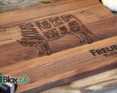 Personalized/Engraved Cutting Board with Where's the beef Design 11x16x 3/4 or 9x12, Personalized Wedding Gift, Housewarming Gift, Chef