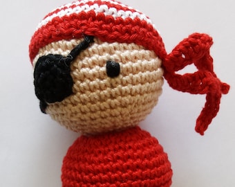 Dutch Crochet Pattern Rattle Pirate