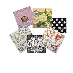 Vintage Decoupage Paper Napkins - Set of 6 - Craft Designs