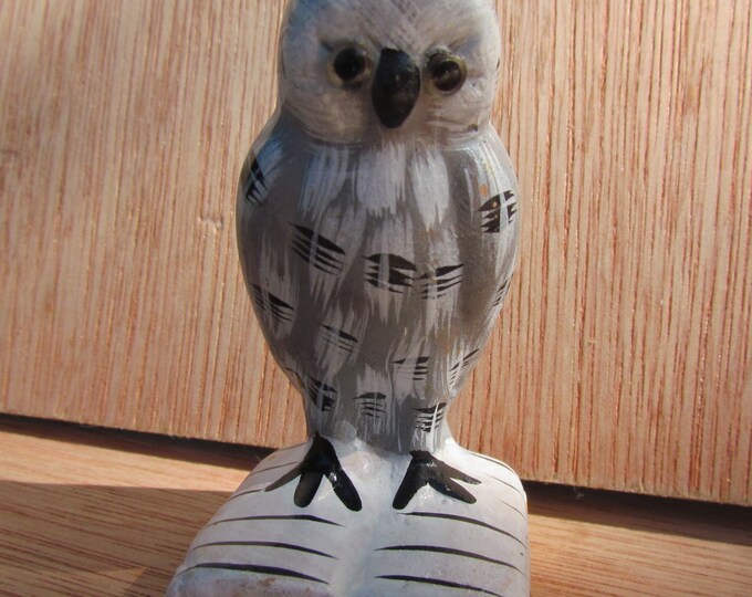 White Owl Figurine Etsy