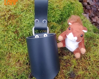 Simple Leather Drop Frog Part Scabbard for Larp or Cosplay