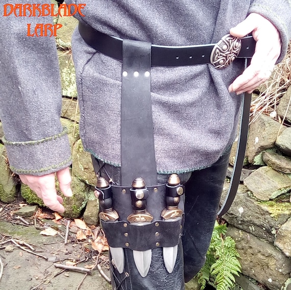 Throwing Knife Leg Sheath for Larp or Cosplay Larp Safe Etsy