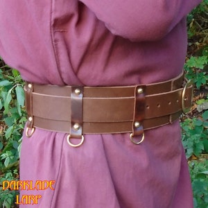 Fairly Brave Adventurer's Leather Belt for Larp, Cosplay, Medieval ...