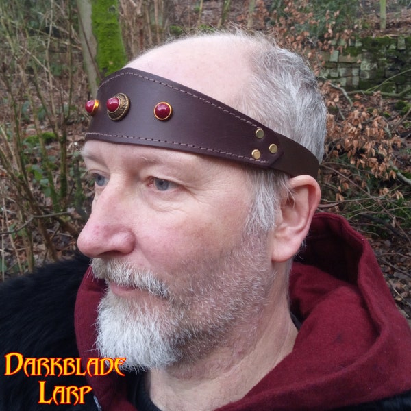 Noble Leather Headband, Circlet, Tiara, for Renfaires, Festivals and Looking Cool.