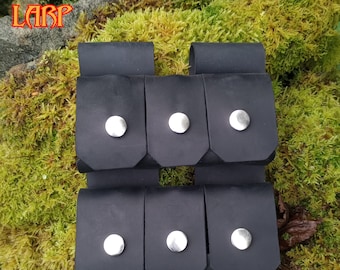 Potion pouch, six bottles, leather holder for larp, cosplay, costume or alchemist character