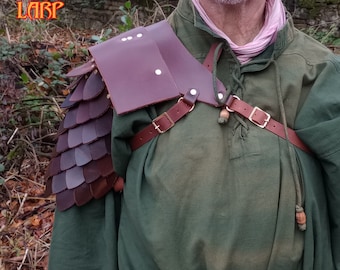 Single Scale Shoulder Armour for Larp, Cosplay and Costume