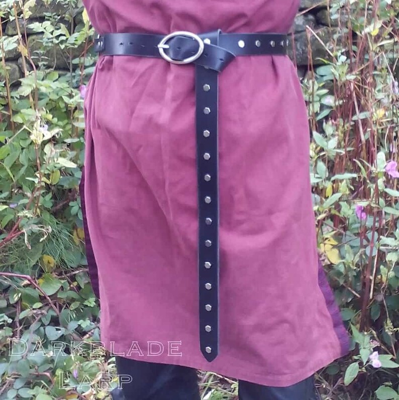 Long Leather Belt for Larp Cosplay Medieval Game of Thrones Etsy