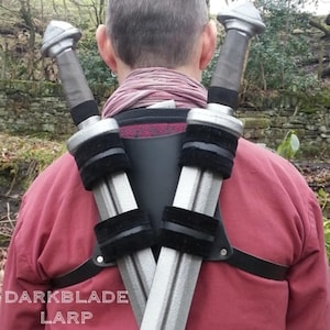 Double Back Scabbard for Larp and Cosplay