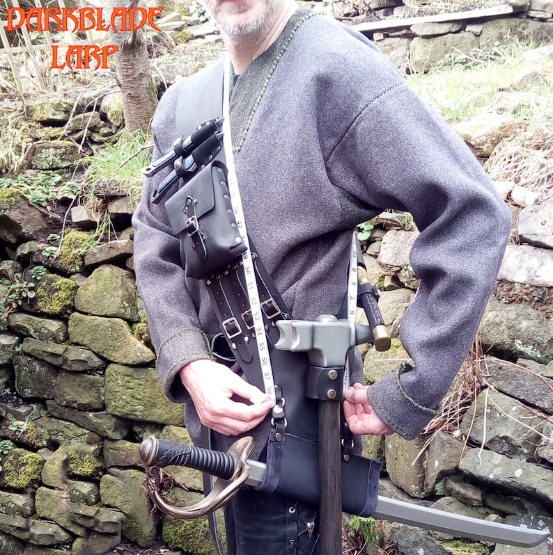 Weapons Harness Baldric for Larp Cosplay and Costume Ready Etsy