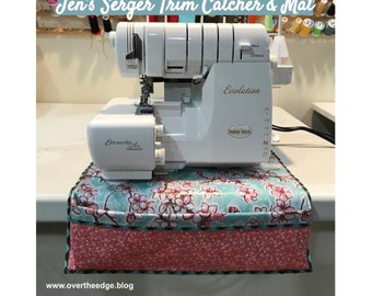 Serger Trim Catcher-zelfstudie en matblog-tutorial PDF geoptimaliseerd voor afdrukken DIGITALE KOPIE