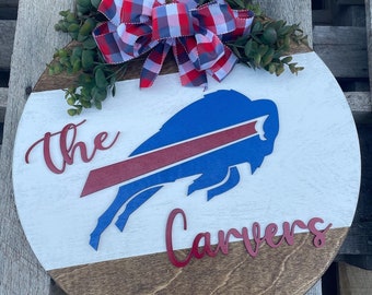 Buffalo Bills Sign, Buffalo Bills Wreath, Buffalo Bills welcome, Welcome to bills country, welcome buffalo, Buffalo Ny sign