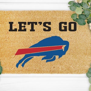 Buffalo Ny Doormat, Buffalo Bills Doormat, Let's Go Buffalo Doormat, Lets go Buffalo, Bills Mafia, Bills Mafia Doormat