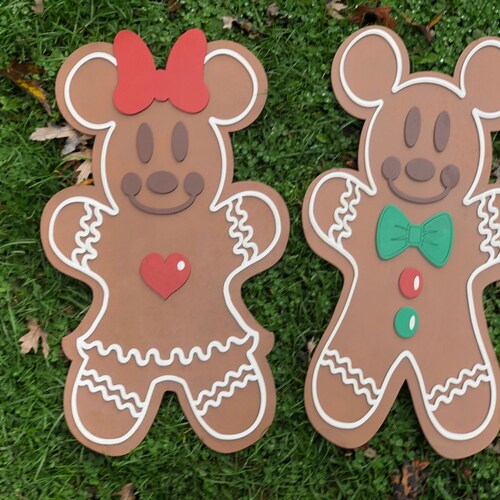 Merrytime Christmas Cruise Personalized Mickey Gingerbread Cookie Magnets Disney Cruise Gingerbread Magnets 