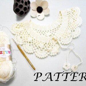 Crochet Pattern Lace collar pattern peter pan collar pdf pdf crochet pattern easy crochet pattern zdjęcie 2