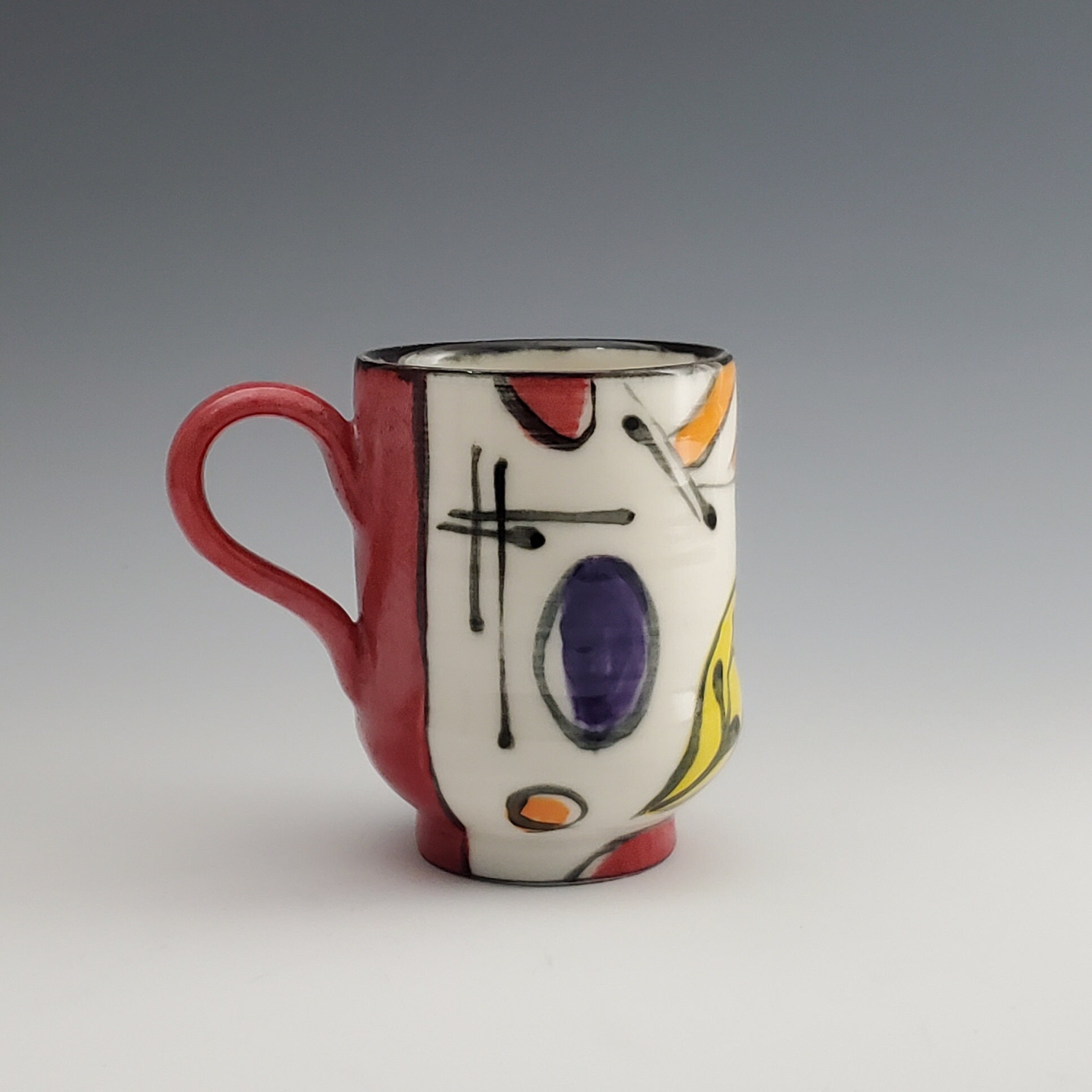 Hand Painted Mug/Modern Pottery/Handmade | Etsy