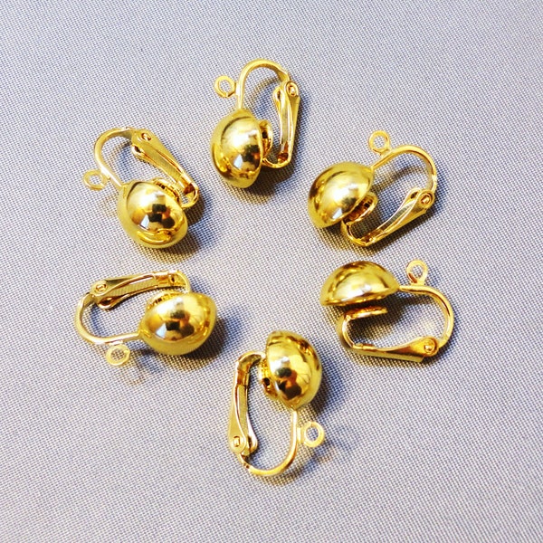 Earclip  -  Gold-plated Steel package of 10