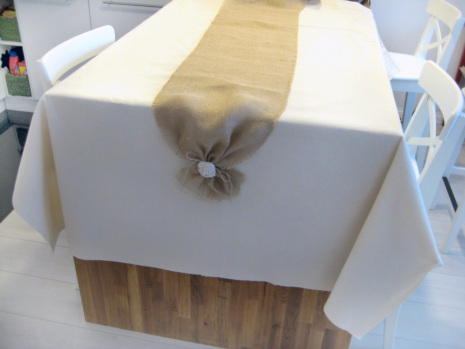 Burlap Table Runner 16 wide by 100 long Natural Etsy