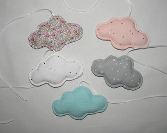 Nuage pour mobile, décoration chambre bébé, enfant, création de mobile