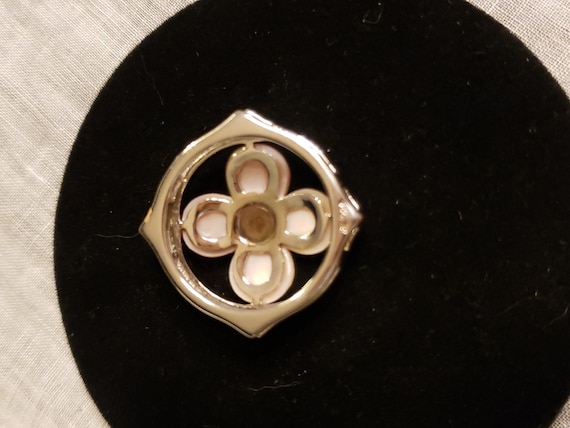 Sterling Silver PINK MOTHER Of PEARL Clover Quatr… - image 10