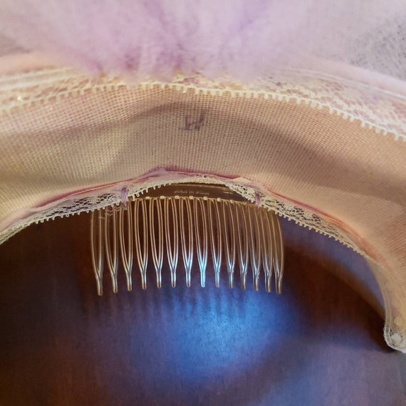 Womens PINK VINTAGE HAT With 3 Veil Layers, Resembles… Gem