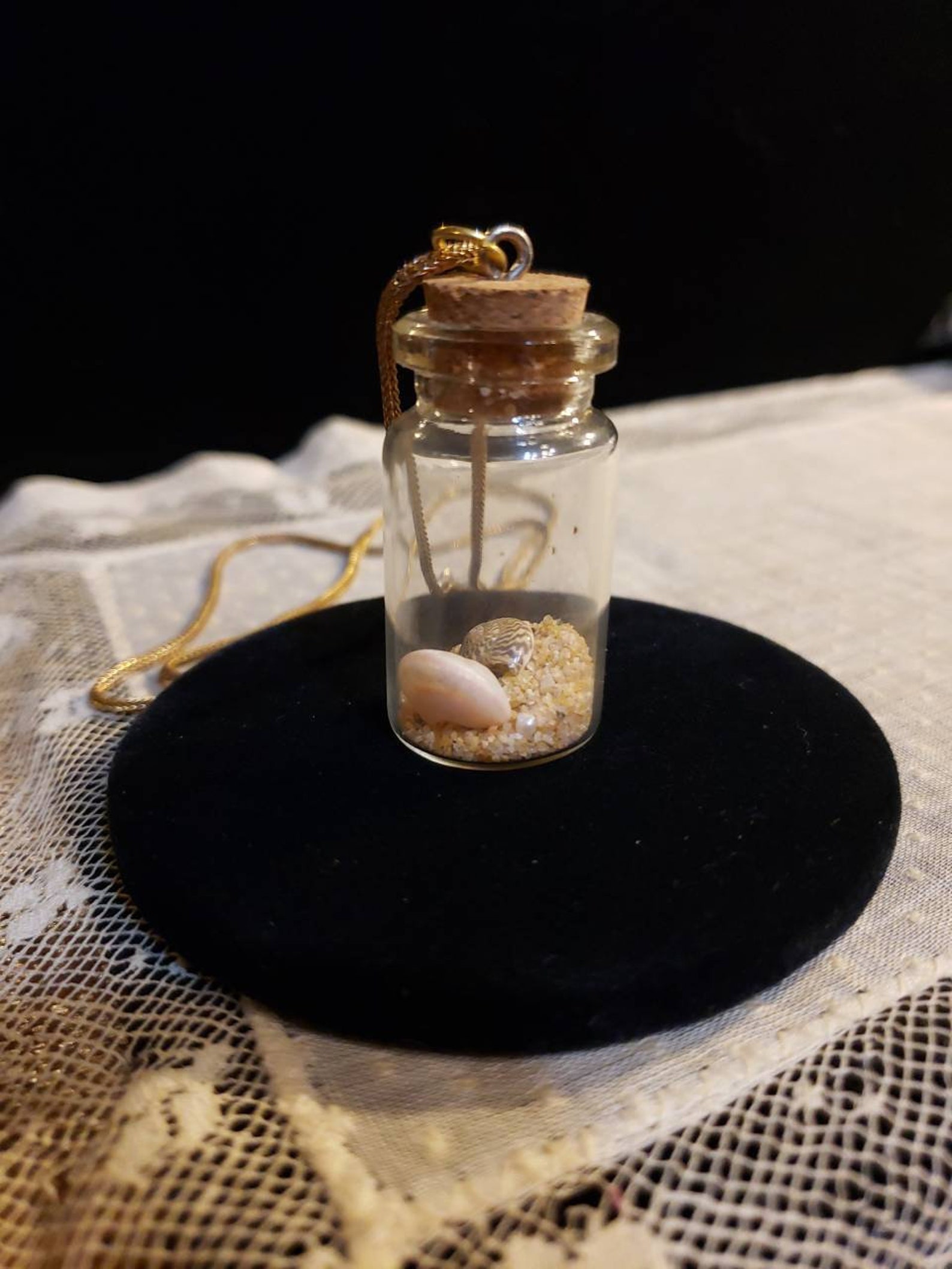 FILLABLE GLASS VIAL Pendant Necklace 24 Gold Filled Etsy