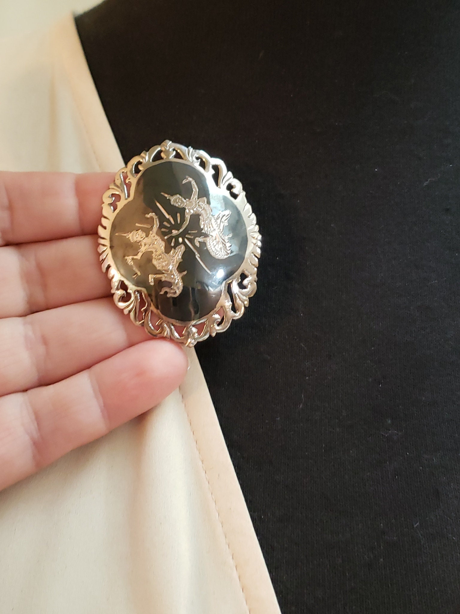 希少◆SIAM STERLING◆サイアムスターリングブローチ◆2個入り 希少◇SIAM STERLING◇サイアムスターリングブローチ◇2個入り