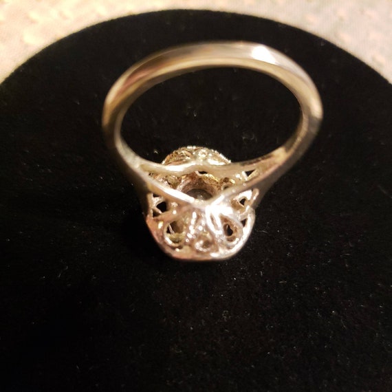Sterling Silver Cubic Zirconia Ring, BALLERINA RU… - image 10