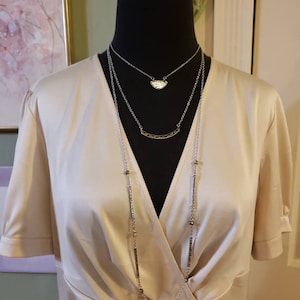 PREMIER DESIGNS Two-Tone Necklace, 3 SEPARATE Necklaces, Can Each Be Worn Alone Or In Any Combination Together - See Photos! New With Box