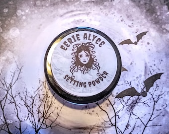 Eerie Alyce - translucent vegan setting powder - available in standard and deluxe sizes