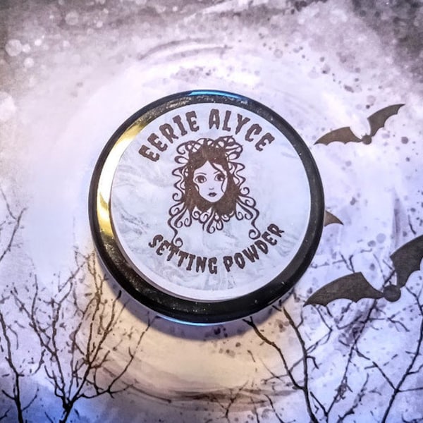 Eerie Alyce - translucent vegan setting powder - available in standard and deluxe sizes