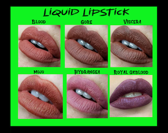 Vegan Liquid Lipstick - 6 Bewitching Shades