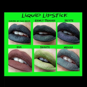 Vegan Liquid Lipstick - 6 Haunting Shades