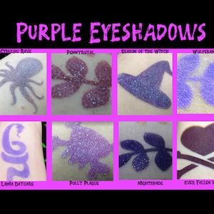 Purple eyeshadows - 8 shades available!